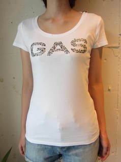 GAS(ｶﾞｽ)　ｽﾀｯｽﾞﾛｺﾞT　   546579181815 /ﾎﾜｲﾄ画像
